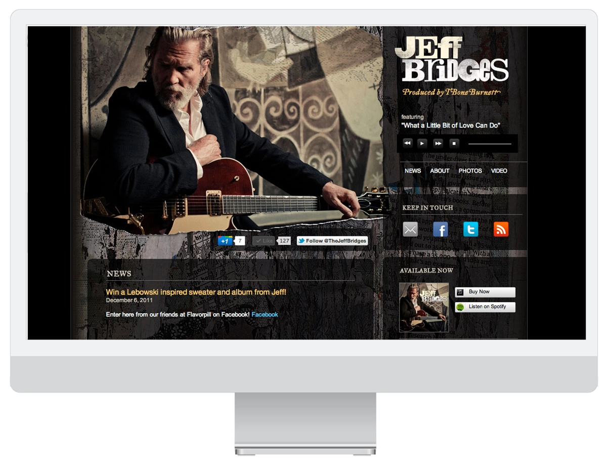 Media and Publishing Dashboard - iMac